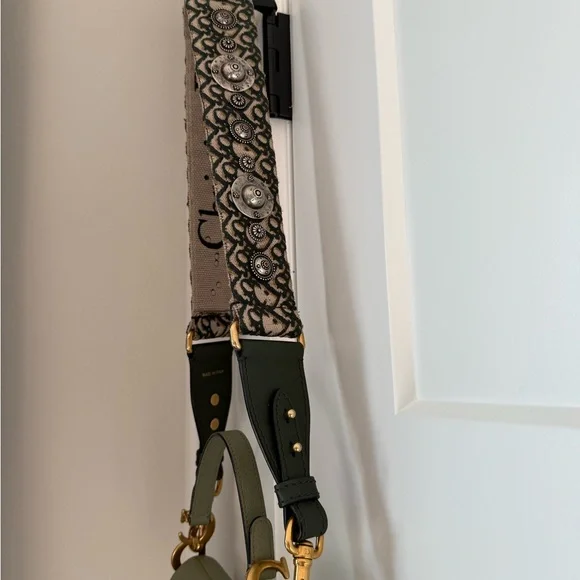 Dior Mini Saddle Bag with Embellished Strap - Picture 7 of 16